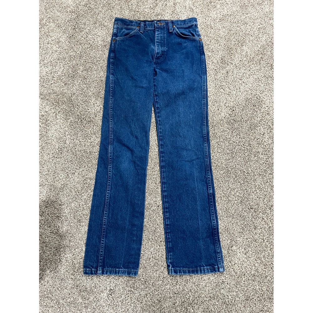 Wrangler 936PWD Cowboy Cut Slim Fit Jeans Dark Wash Denim 29x32 Mens Western